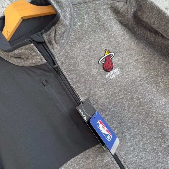 Antigua Other - ANTIGUA MIAMI HEAT MENS CHARCOAL COURSE EXTRA LARGE WEIGHT JACKET‎ NWT